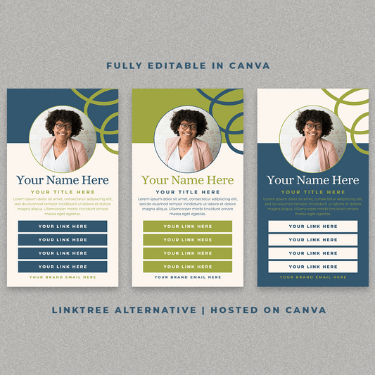Functional Link In Bio Canva Templates